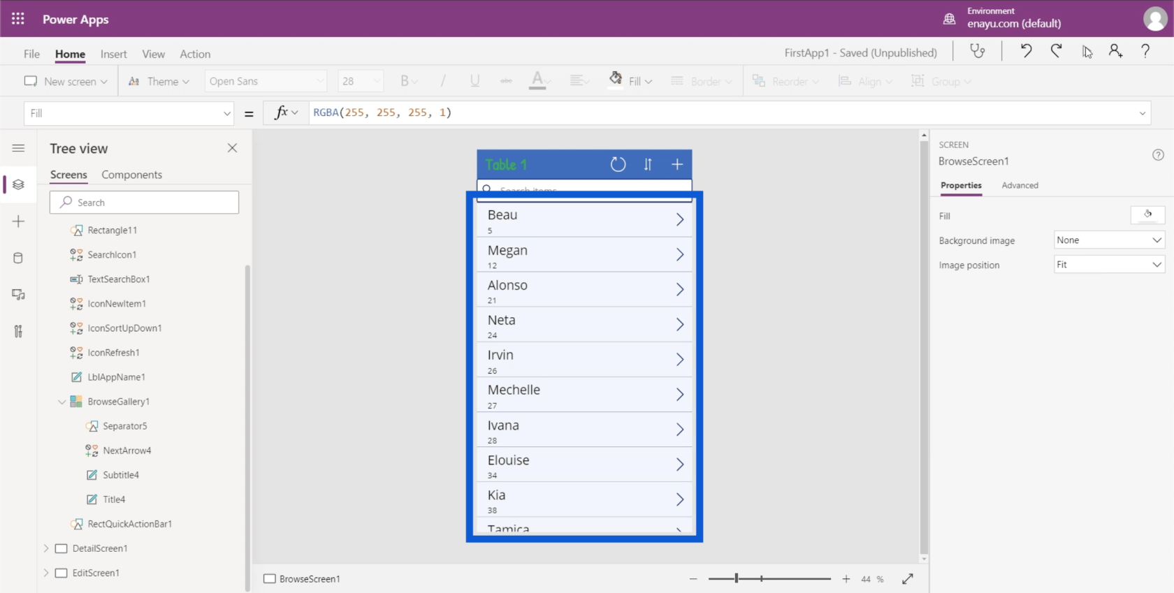 PowerApps ギャラリー: 概要