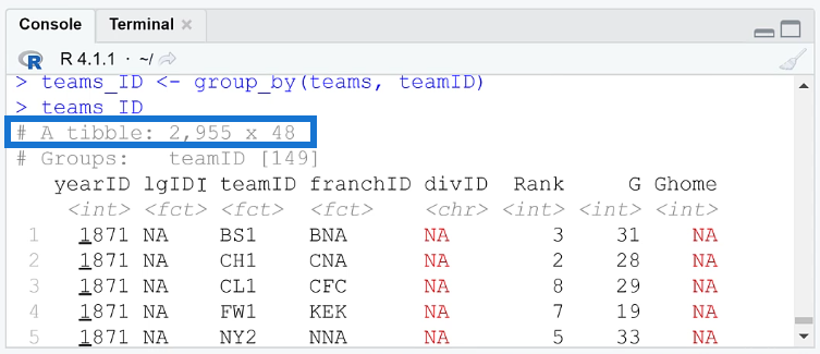 使用 Dplyr 在 R 中排列、過濾和分組行