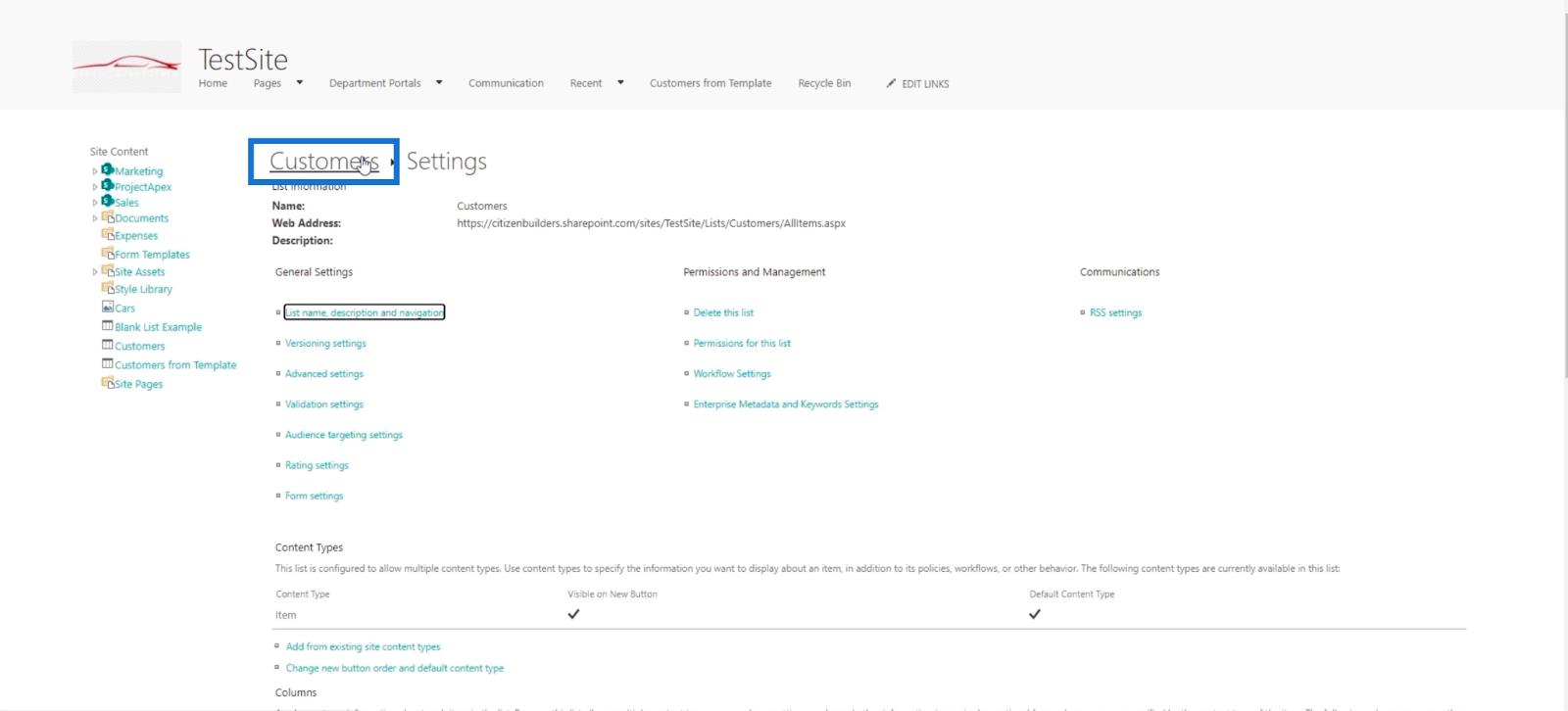 SharePoint の計算列 |  概要