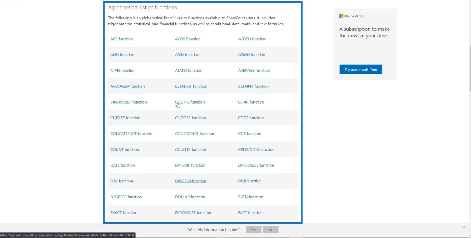 SharePoint の計算列 |  概要