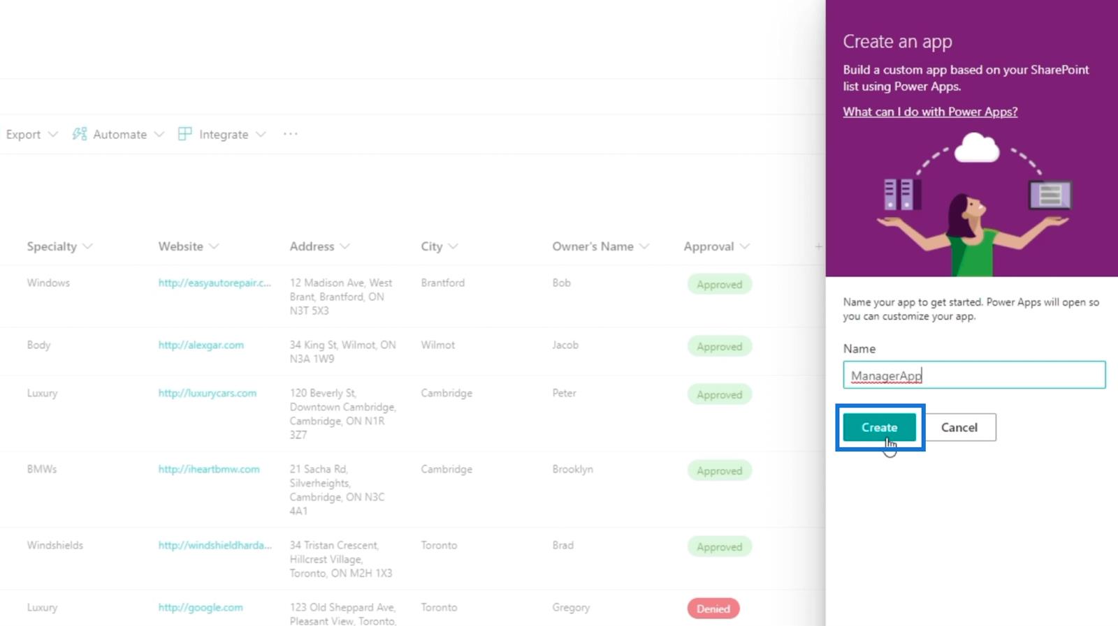 Power Apps – SharePoint 統合ガイド