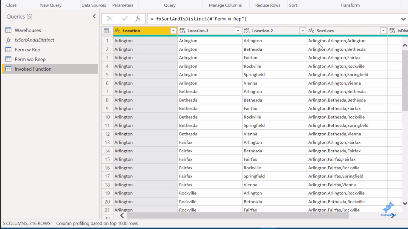 LuckyTemplates で Power Query を使用した組み合わせ分析