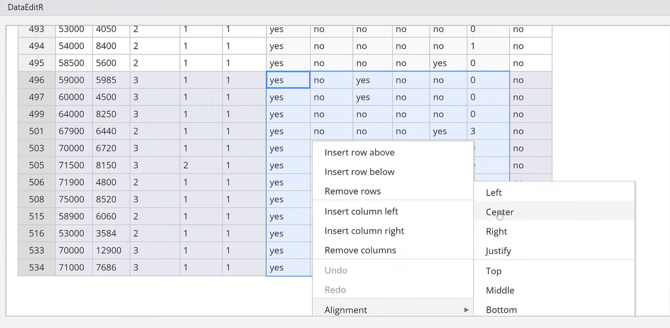 DataEditR 패키지를 사용하여 R에서 데이터 편집