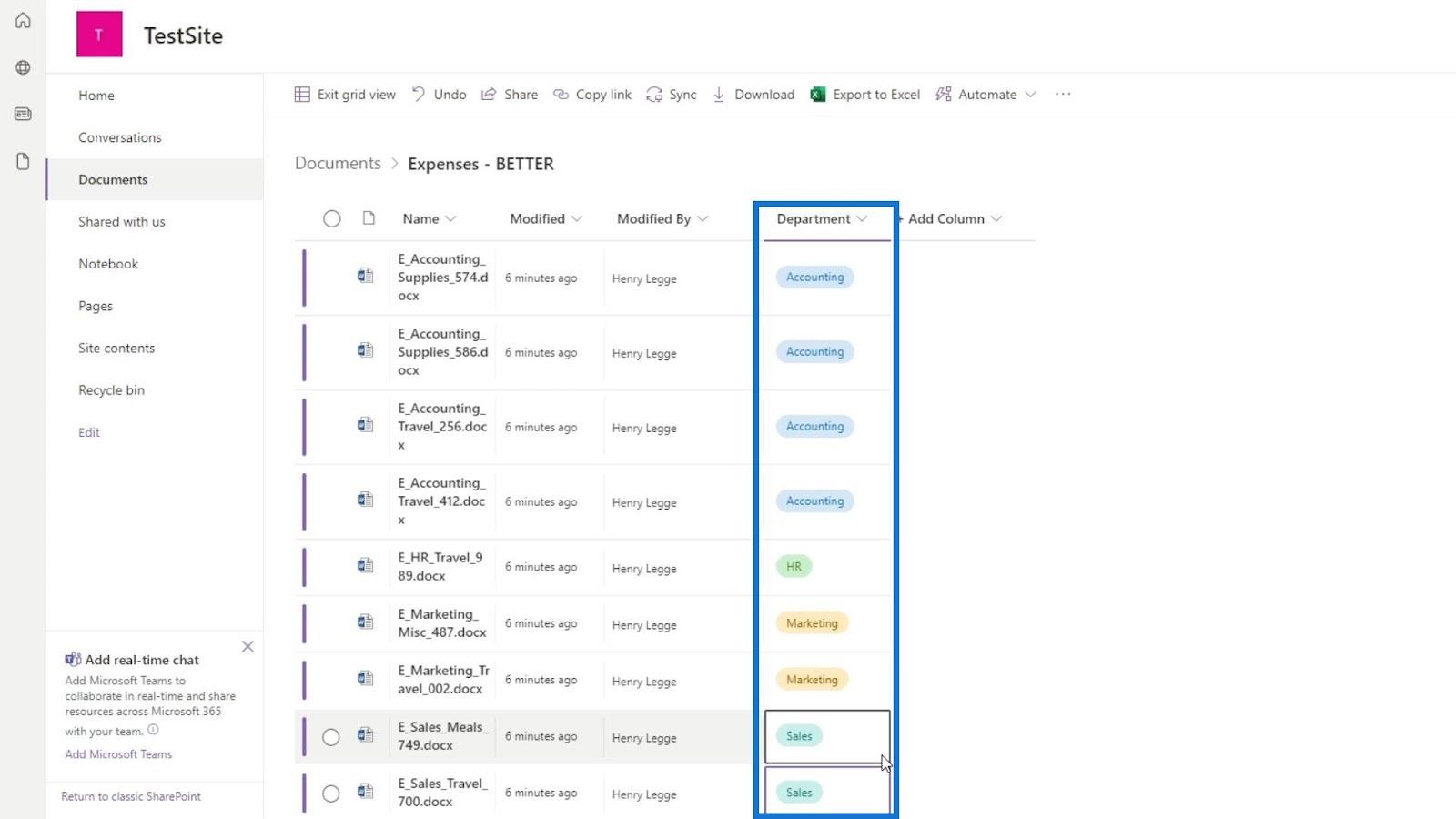 Agregar metadatos en SharePoint usando columnas Agregar metadatos en SharePoint usando columnas