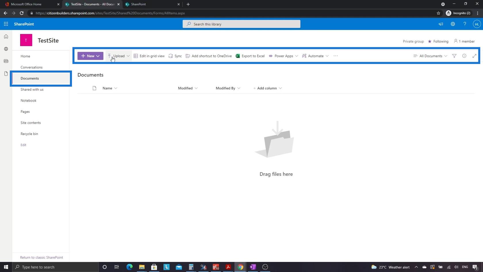 SharePoint 網站 |  佈局和菜單演練