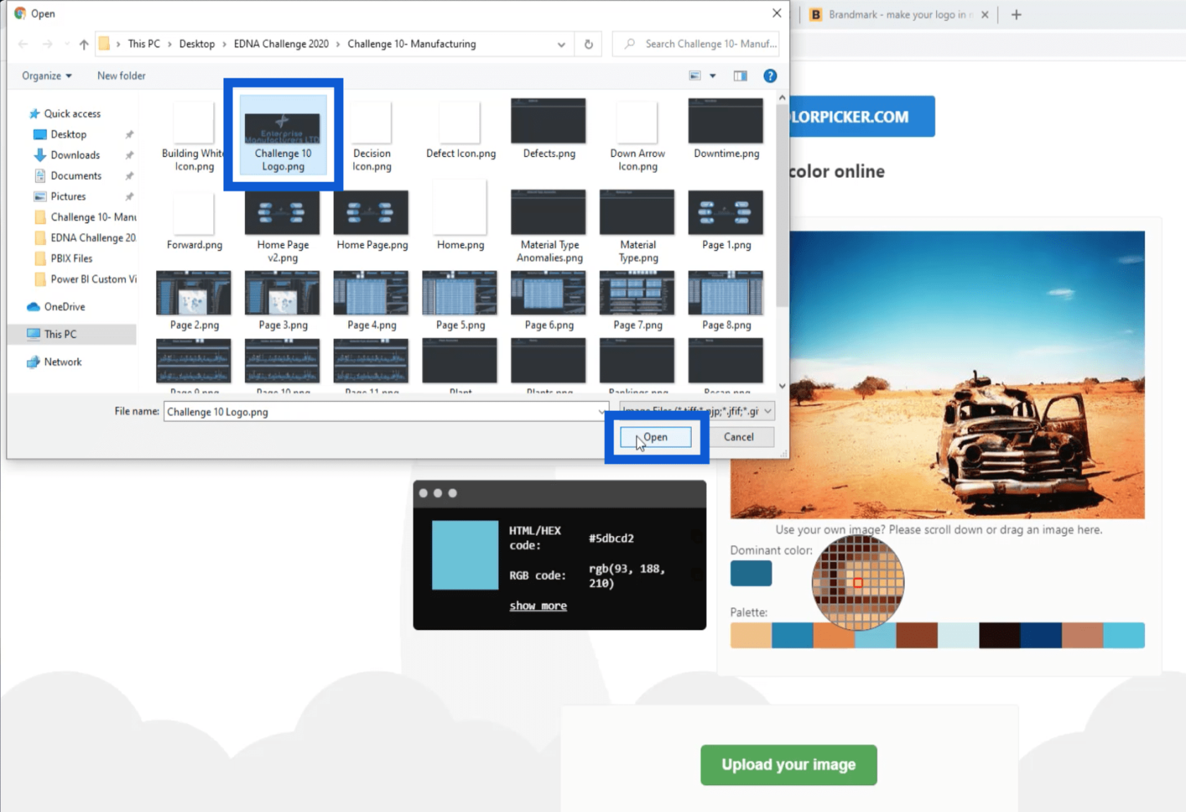 LuckyTemplates 報表開發：創建主題、公司徽標、圖標和背景