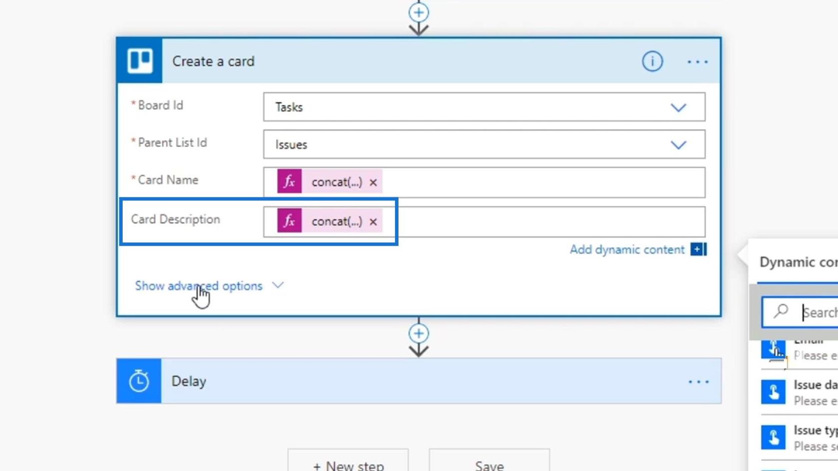Microsoft Power Automate 中的工作流輸入