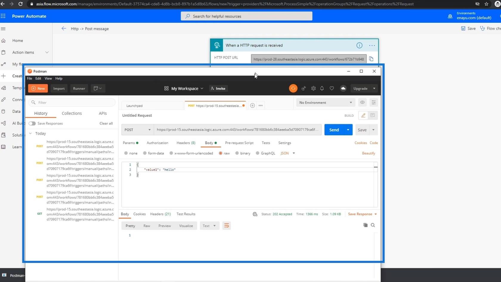 Microsoft Flow HTTP トリガー |  Power Automate のチュートリアル