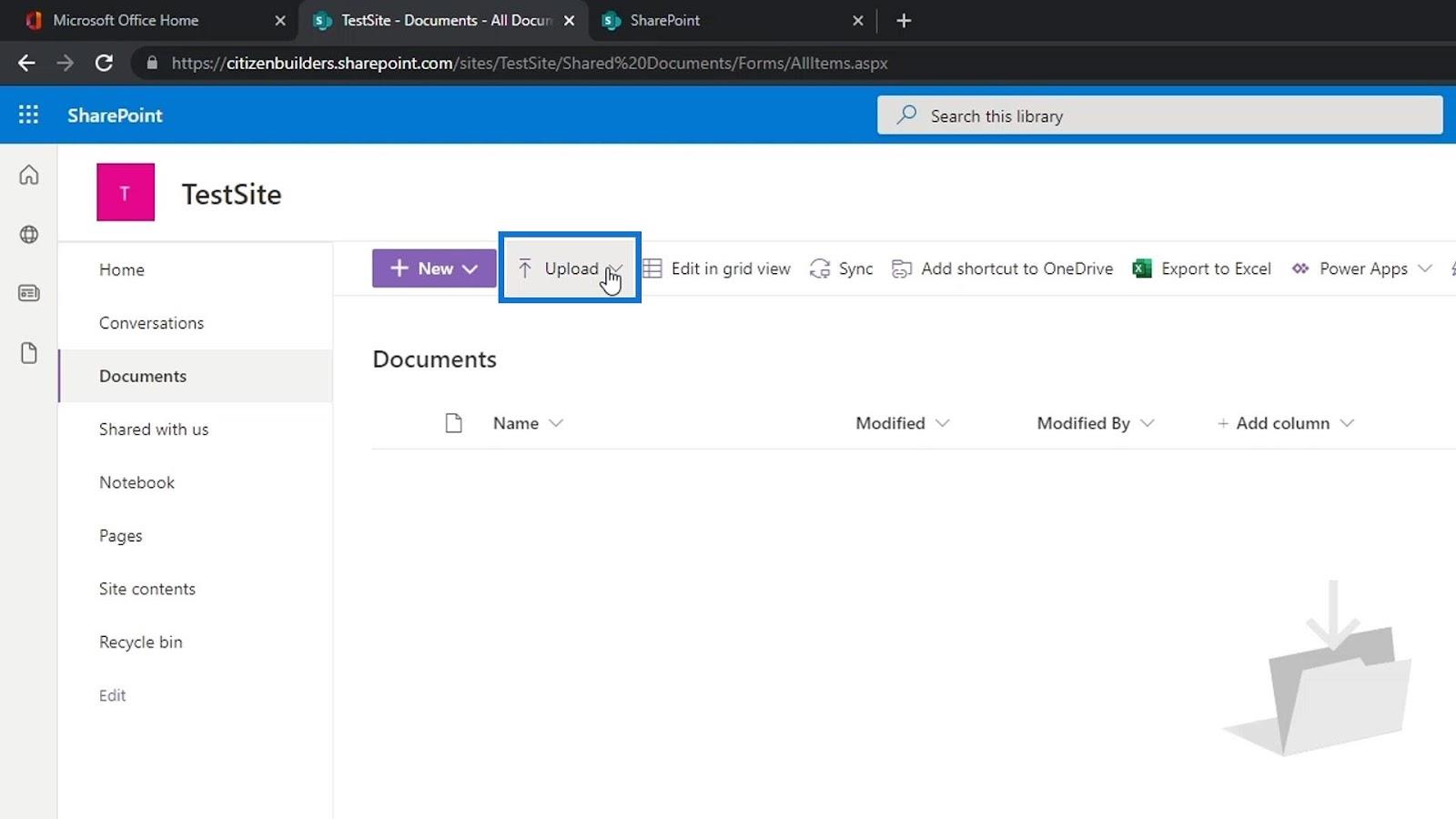 SharePoint 文檔庫 |  初學者教程