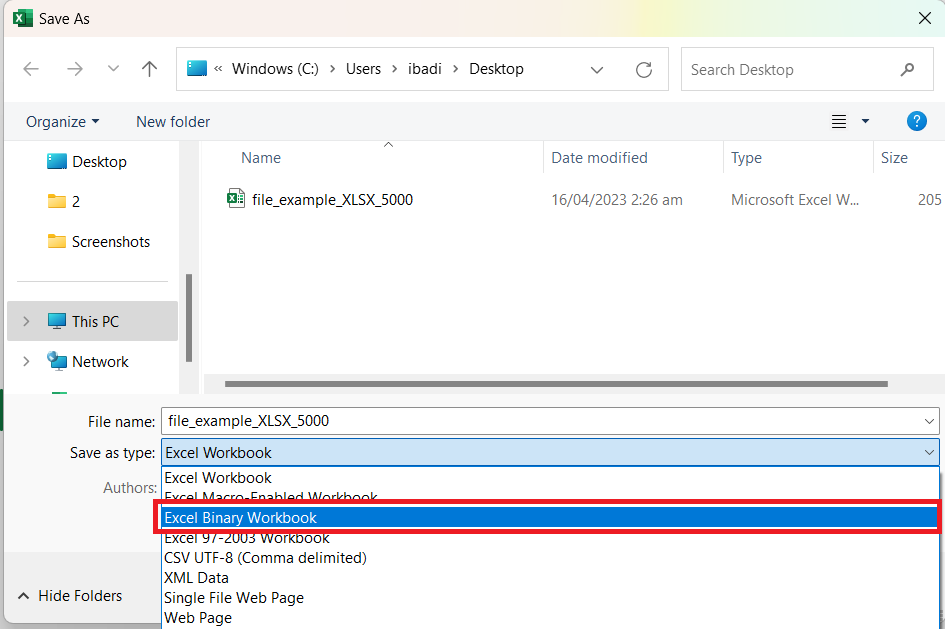 Excel ファイルのサイズを減らす方法 – 6 つの効果的な方法
