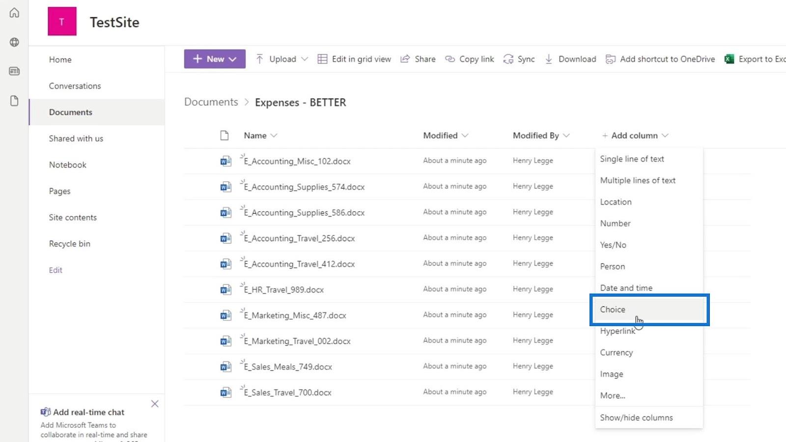 Agregar metadatos en SharePoint usando columnas Agregar metadatos en SharePoint usando columnas