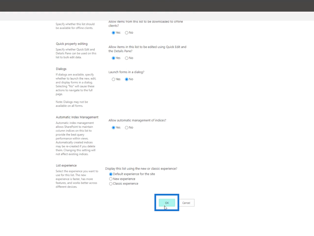 SharePoint リスト アイテム: 単一および複数のアイテムの編集