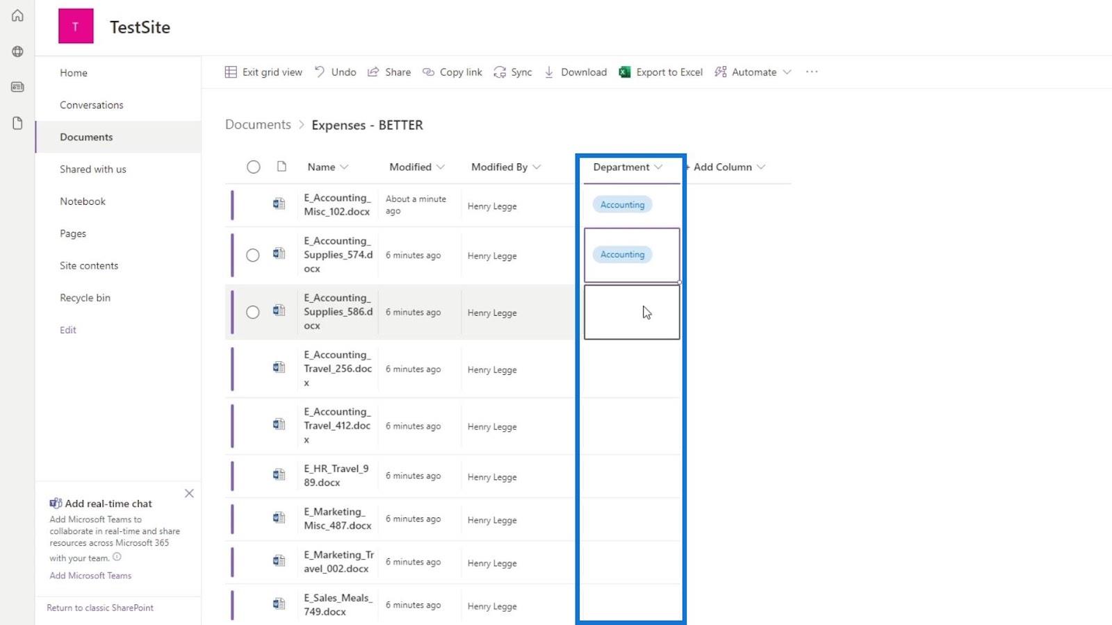 Agregar metadatos en SharePoint usando columnas Agregar metadatos en SharePoint usando columnas