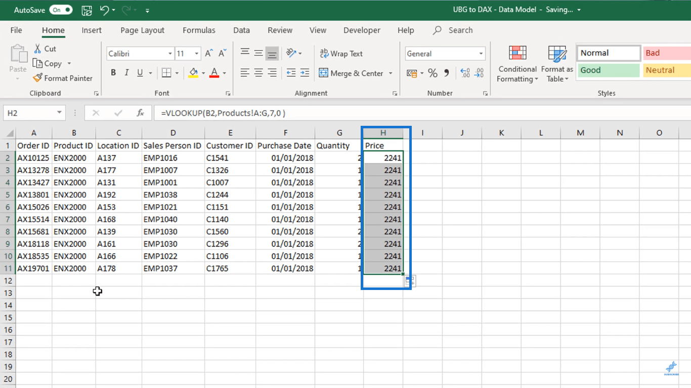 LuckyTemplates et Excel : différence dans les formules DAX