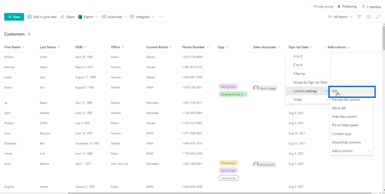 SharePoint の計算列 |  概要