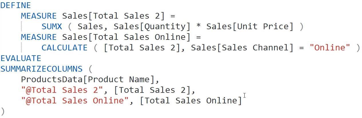 表格編輯器內的 DAX 編碼 3