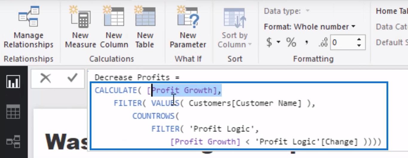 使用 LuckyTemplates Analytics 檢查收入增長是否有利可圖