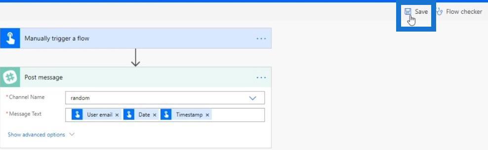 Microsoft Power Automate 中的按鈕流