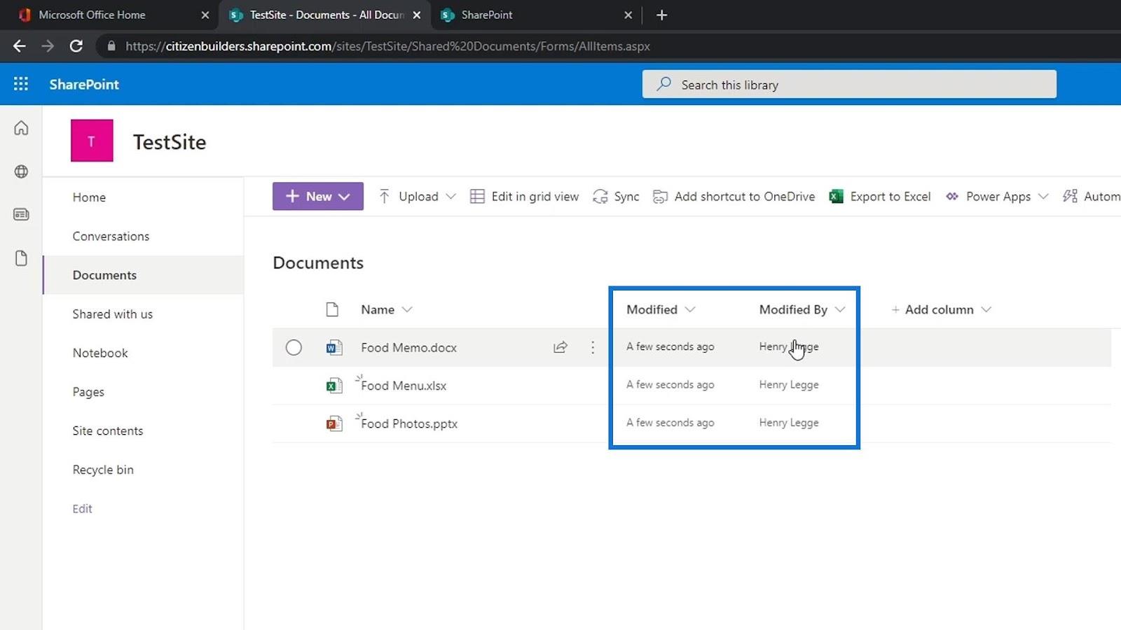 SharePoint 文檔庫 |  初學者教程