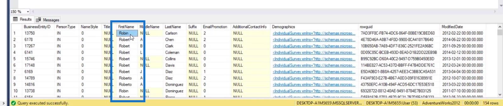IN、NOT IN、LIKE、NOT LIKE を使用した SQL のフィルター
