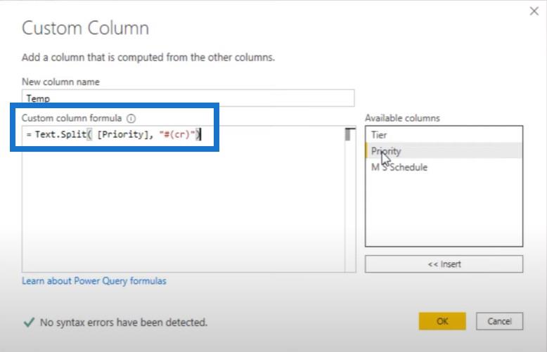 LuckyTemplates 列拆分 Power Query 教程：如何在 LuckyTemplates 中拆分多行 Excel 單元格