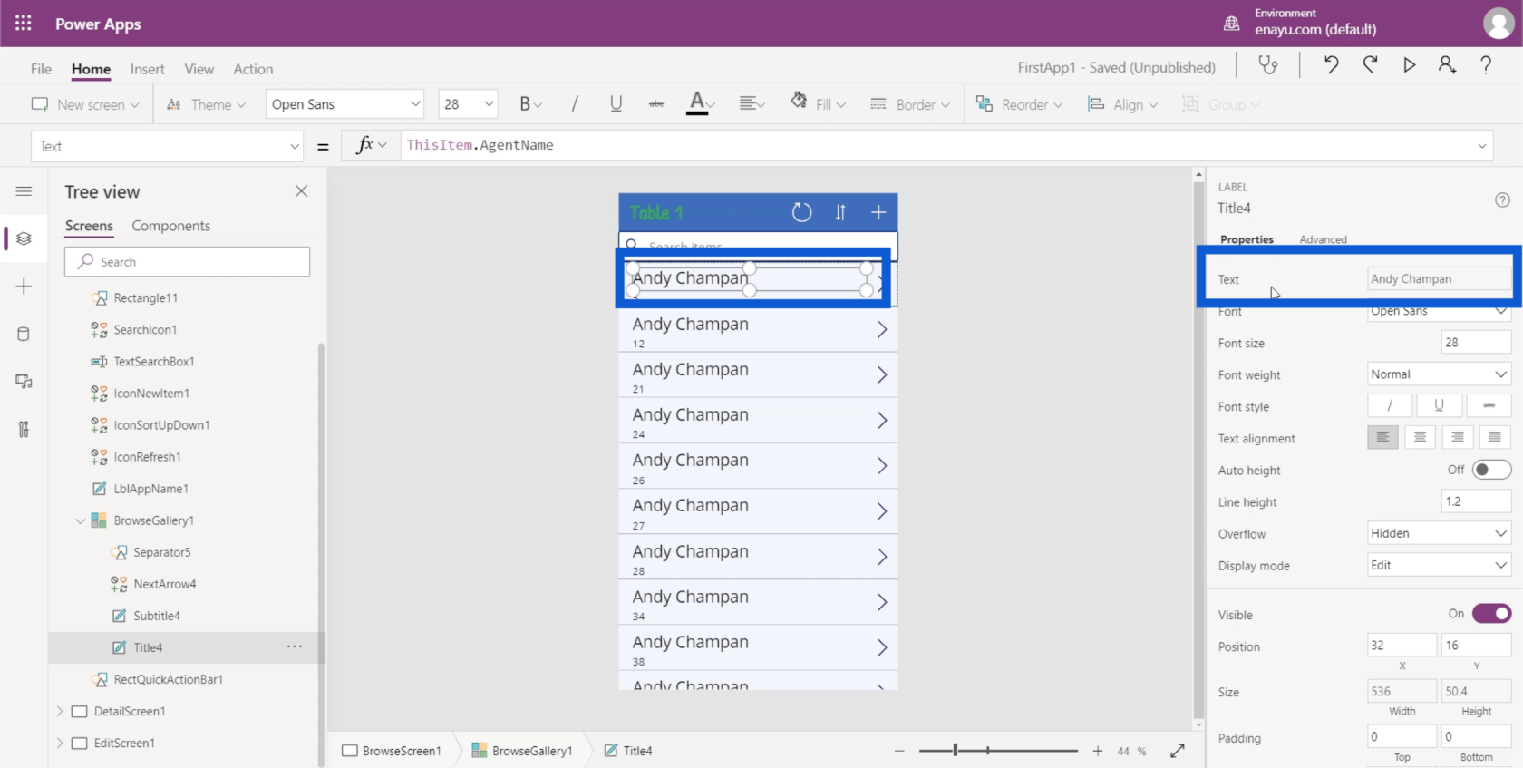 PowerApps ギャラリー: 概要
