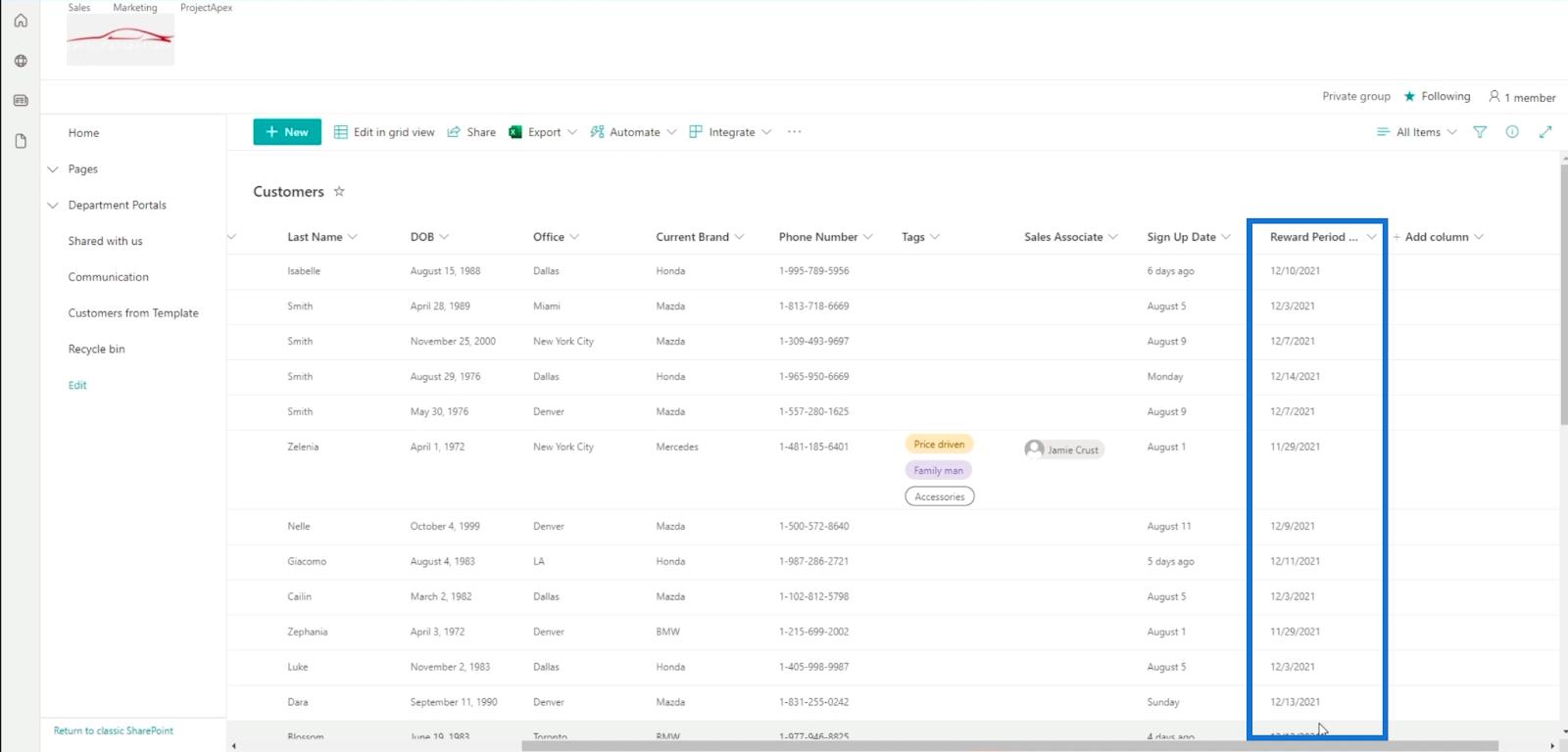 SharePoint の計算列 |  概要