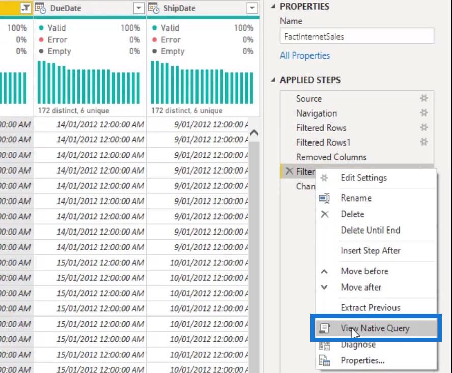 查詢折疊和連接到 SQL Server