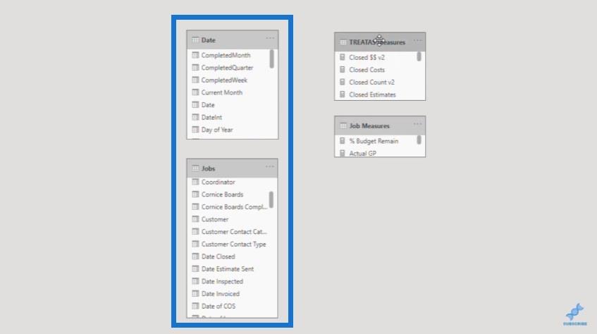 LuckyTemplates でのメジャー テーブルとサブフォルダーの作成