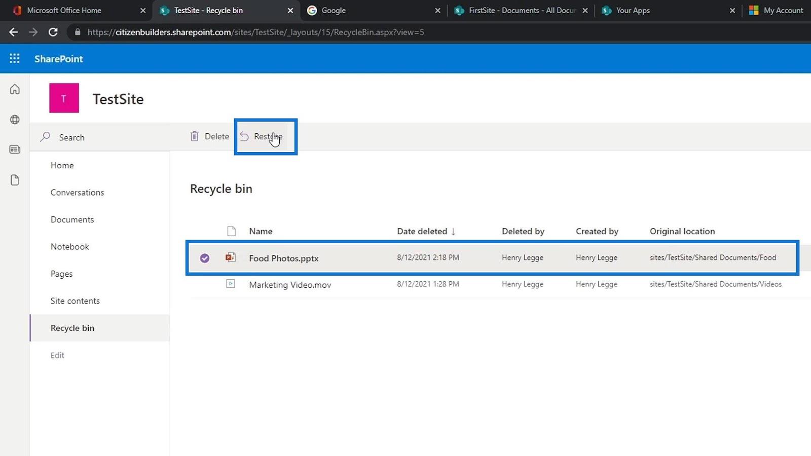 SharePoint 文檔庫 |  初學者教程