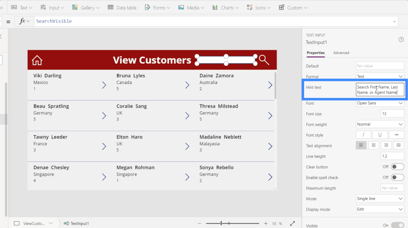 PowerApps 検索フィールド: 追加およびカスタマイズする方法