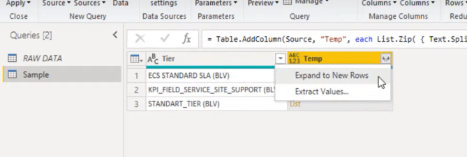 LuckyTemplates 列拆分 Power Query 教程：如何在 LuckyTemplates 中拆分多行 Excel 單元格