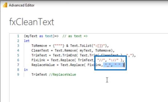 Power Query でのカスタム テキスト クリーニング関数の作成