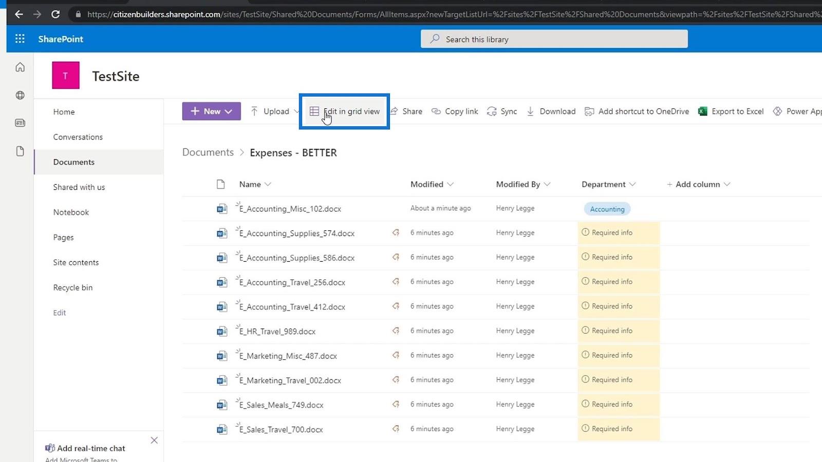 Agregar metadatos en SharePoint usando columnas Agregar metadatos en SharePoint usando columnas
