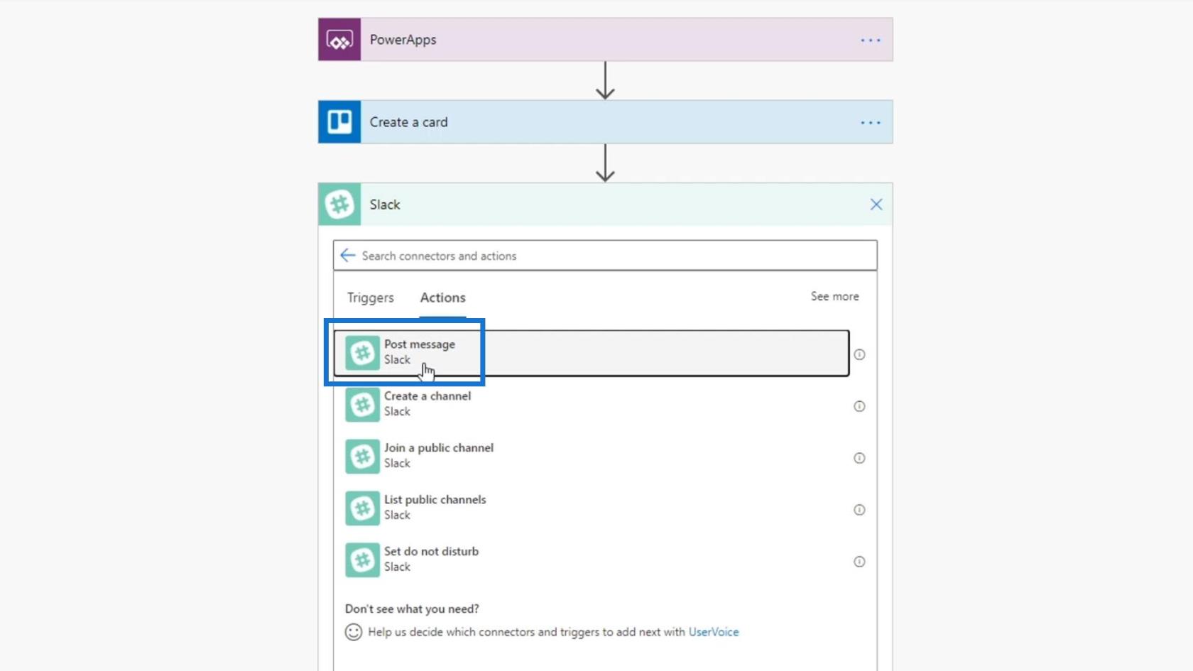Microsoft Power Automate への PowerApps の統合