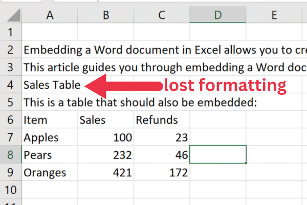 Excel に Word 文書を埋め込む方法: 3 つの簡単な方法