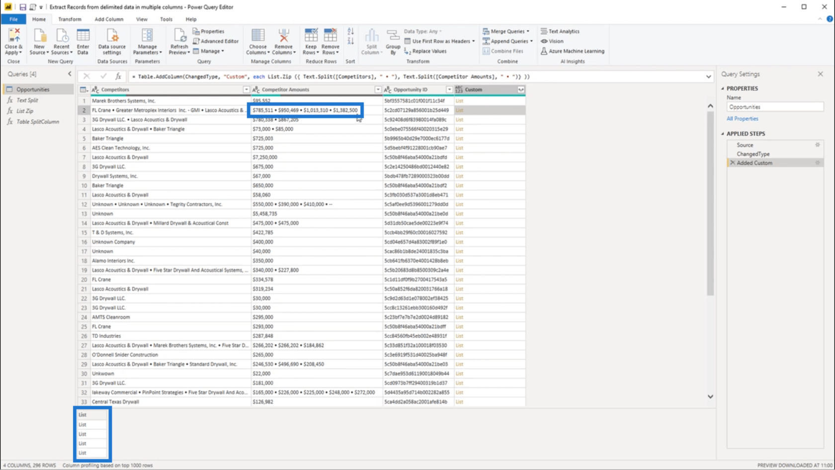 区切り文字で区切られたデータ – LuckyTemplates を使用したレコードの抽出