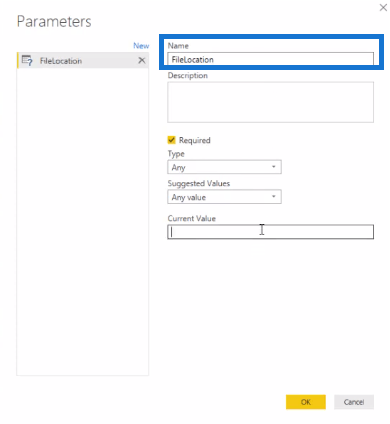LuckyTemplates でクエリ パラメーターを使用してファイルの場所を変更する