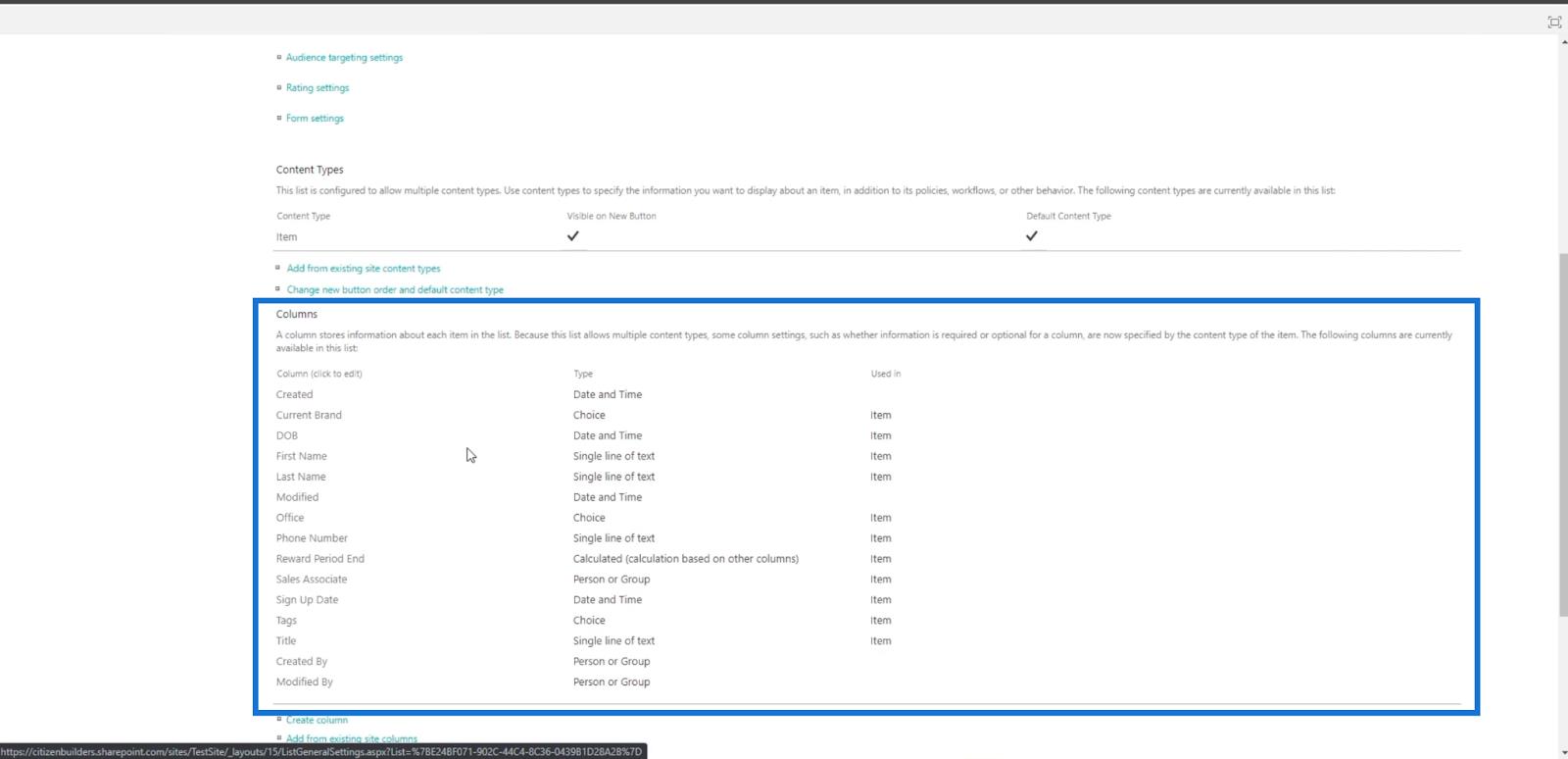 SharePoint の計算列 |  概要