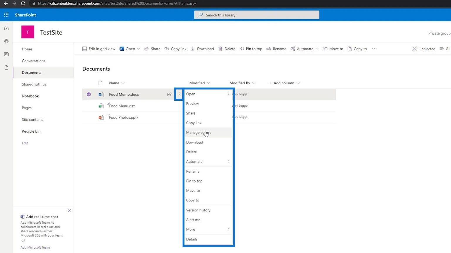 SharePoint 文檔庫 |  初學者教程