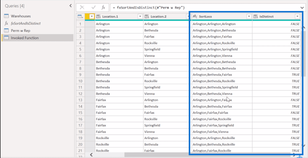 LuckyTemplates で Power Query を使用した組み合わせ分析