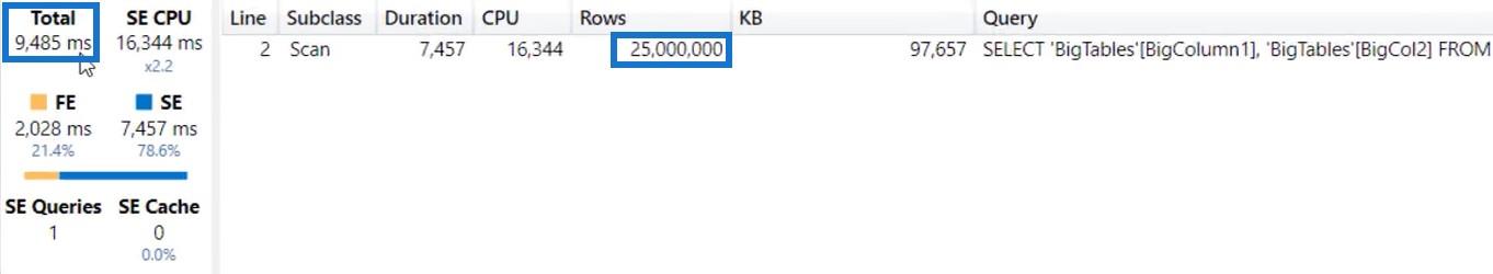 DAX Studio でのデータ キャッシュのマテリアライゼーションのアイデア