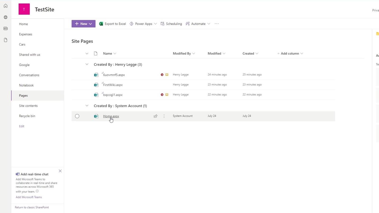 SharePoint 頁面 |  不同類型的介紹