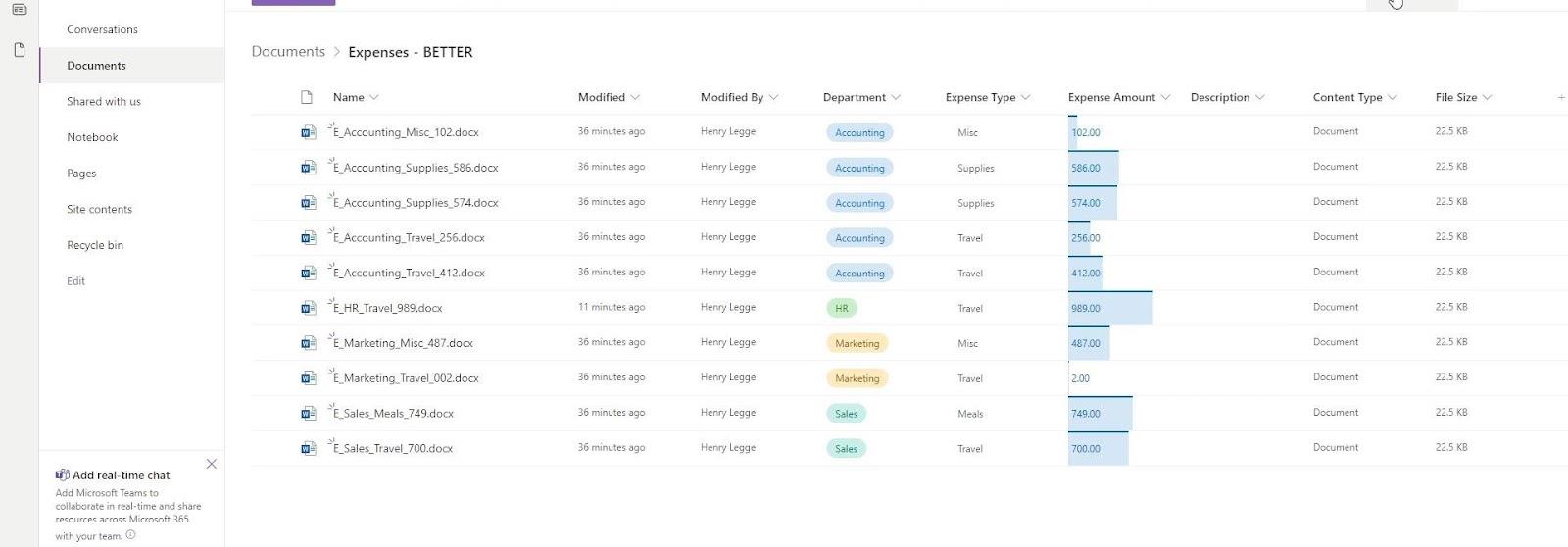 MS SharePoint ビュー |  作成と保存