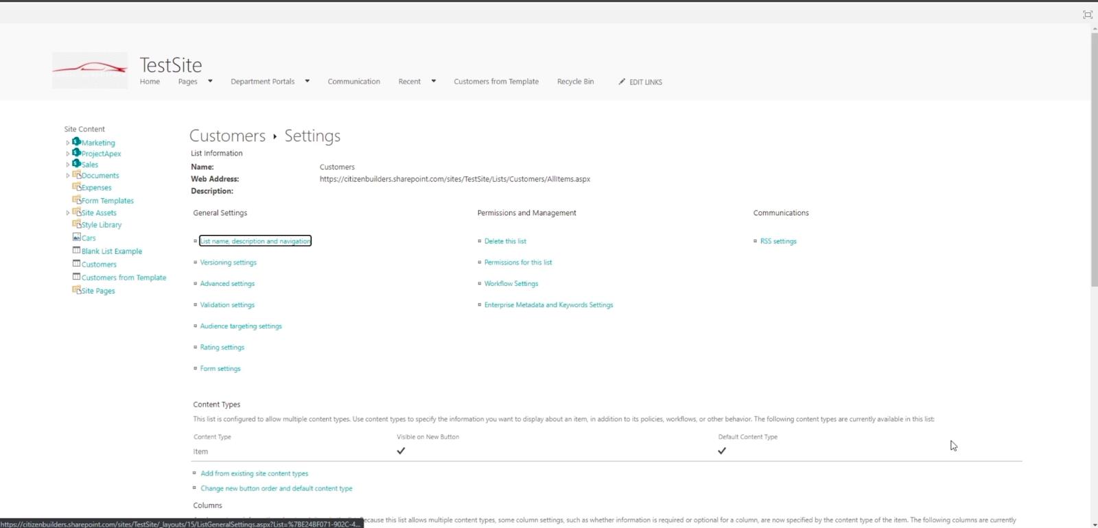 SharePoint の計算列 |  概要