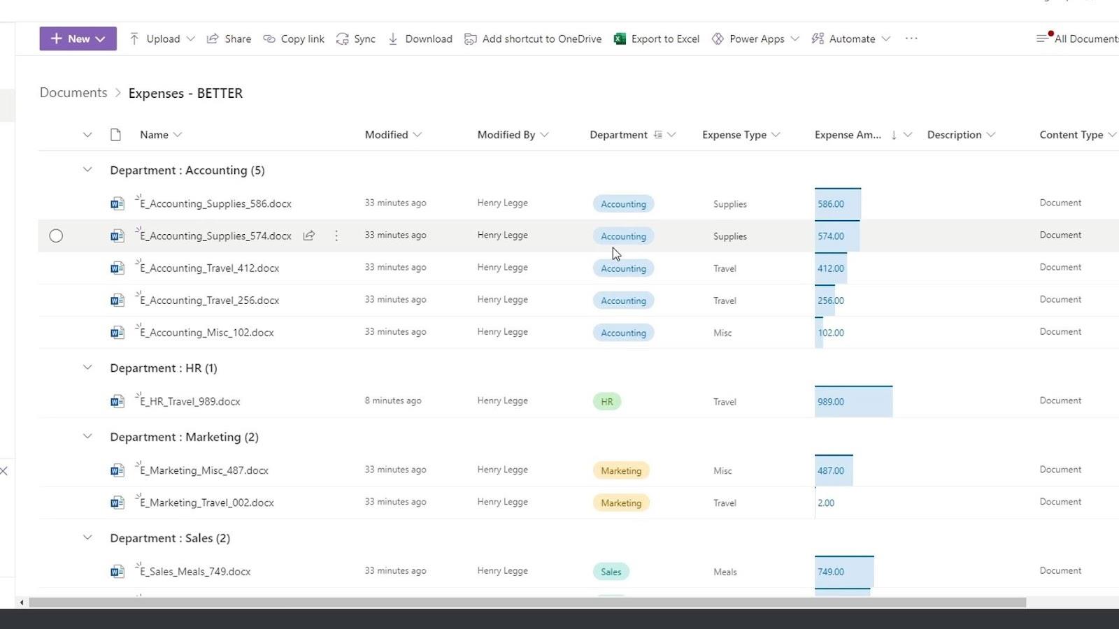 MS SharePoint ビュー |  作成と保存