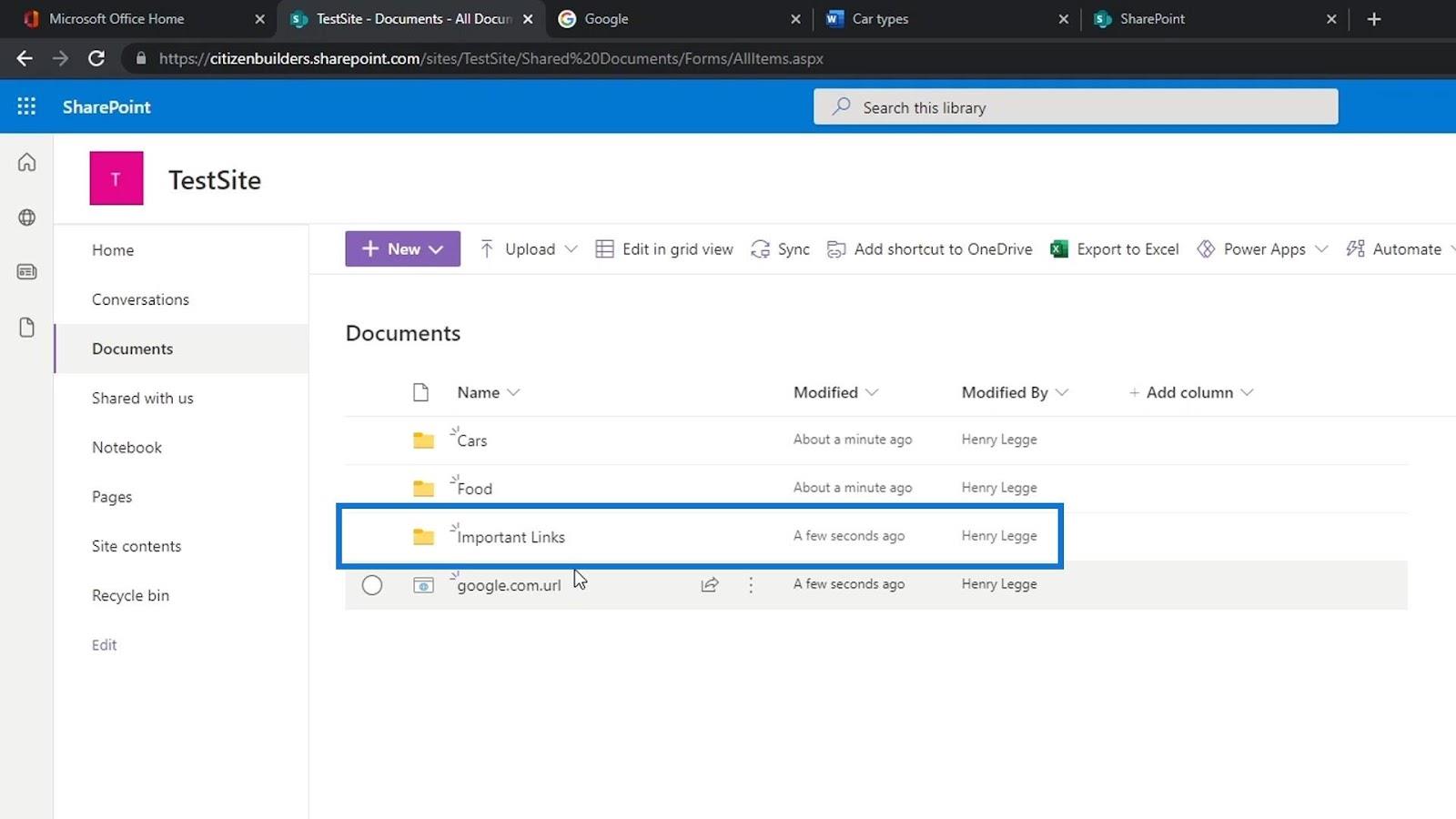 SharePoint 文檔庫 |  初學者教程