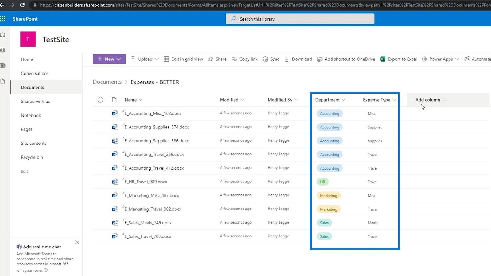 Agregar metadatos en SharePoint usando columnas Agregar metadatos en SharePoint usando columnas