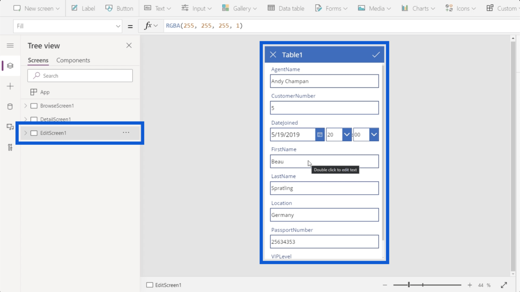 Power Apps 環境：正確設置應用程序元素