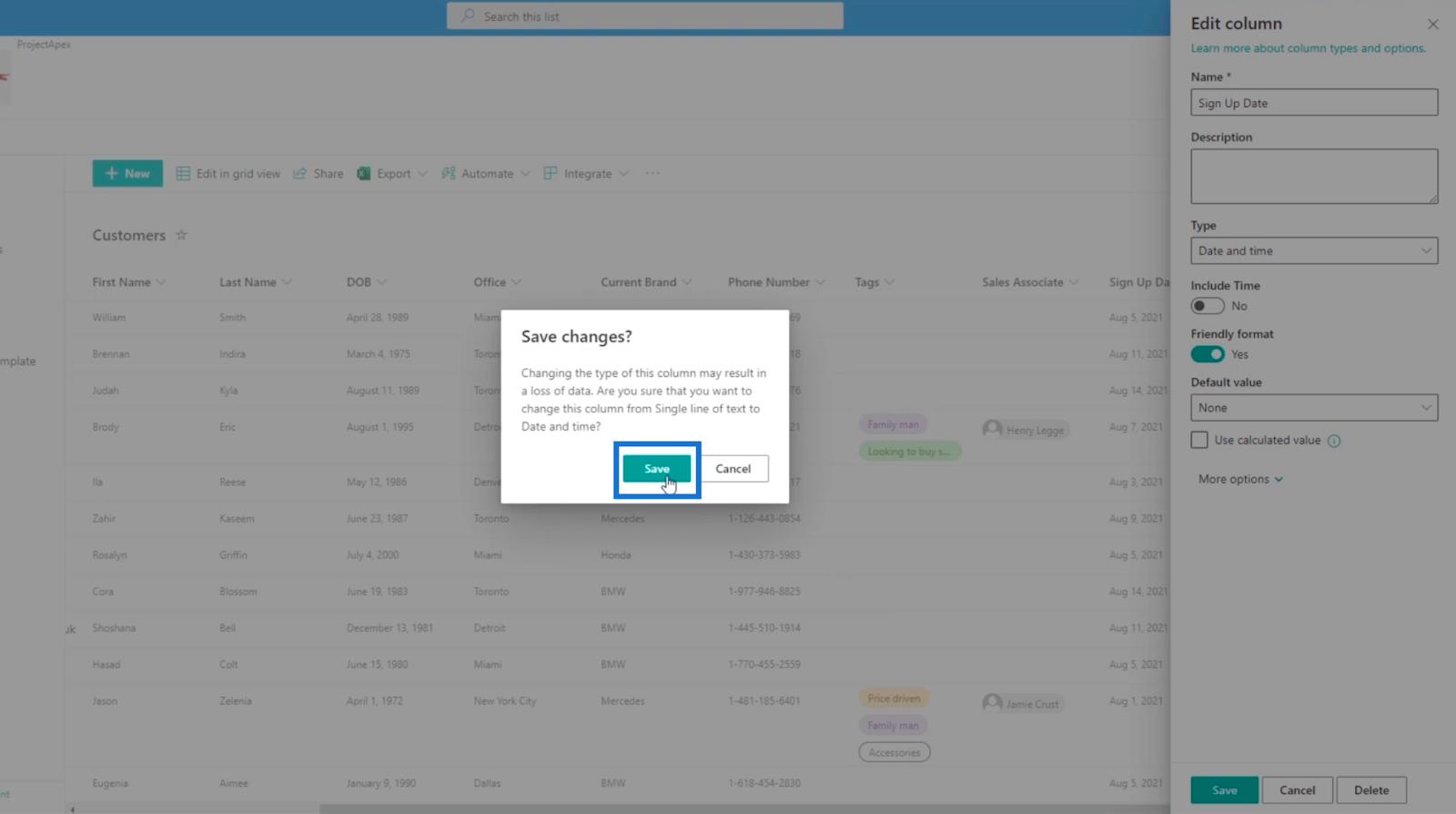 SharePoint の計算列 |  概要